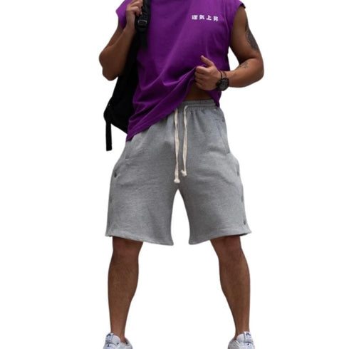 Men's Loose Casual Drawstring Athletic Shorts with Pockets